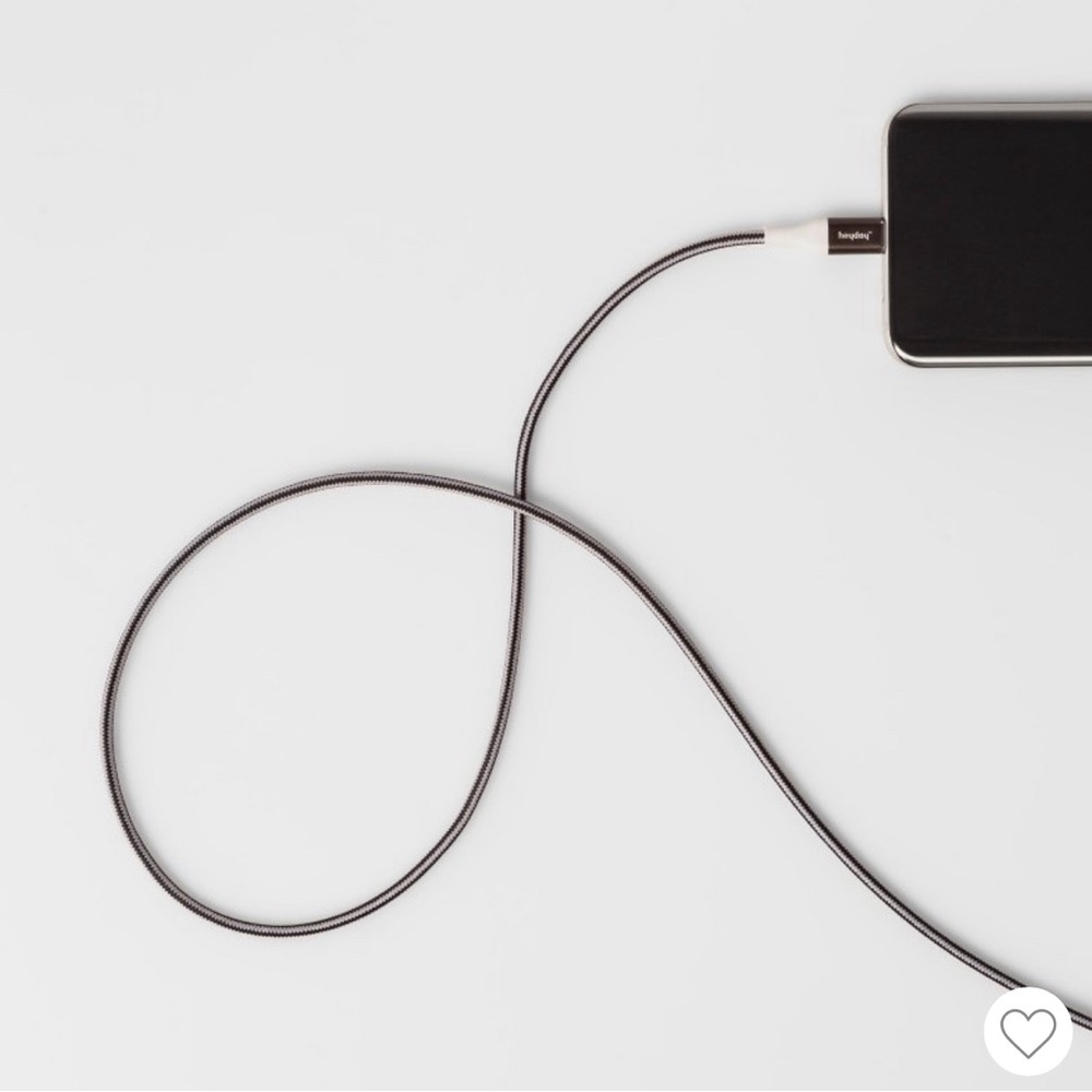 Android 10ft Braided Charging Cable USB-A to USB-C White/Black & Gunmeta… - Picture 7 of 8